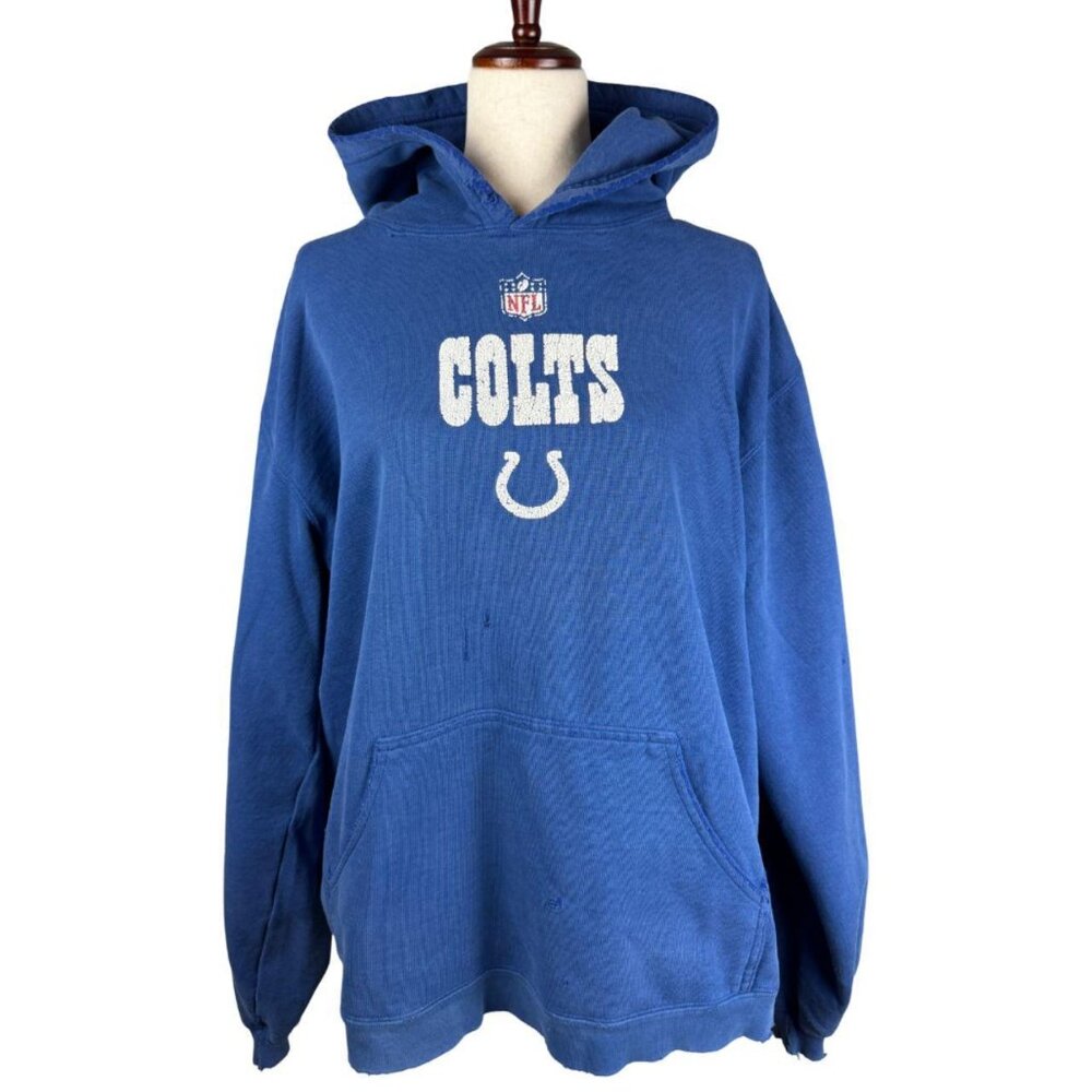 Reebok Indianapolis Colts NFL Hoodie Blue (Vintage Look)